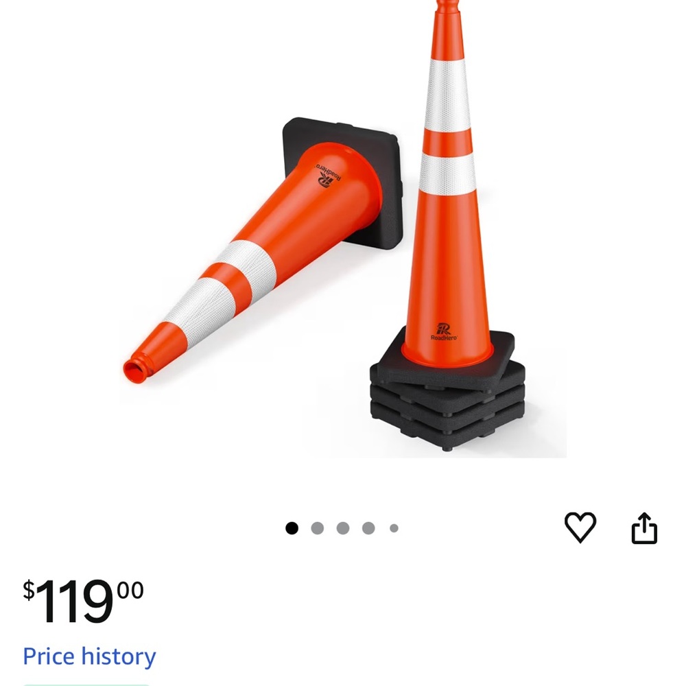 Orange Traffic Cone Set